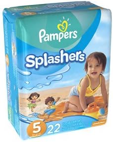 Pampers Splashers Swim Diapers Size 5 22 ea