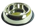 Stainless Steel Dog Bowl Non-Slip 7"