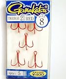 がまかつ(Gamakatsu) TREBLE21 特注品(5本入り) RED #8