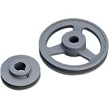 Grizzly G5437 Single V-Groove Pulley - 6 Pitch Dia., 5/8 Bore
