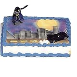 Batman Cakes - Batman & Batmobile Licensed Re-usable Toppers