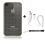 Argyle Smoke Flexi Skin Cover for Apple iPhone 4