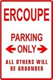 ERCOUPE PARKING ONLY pilot fly street sign