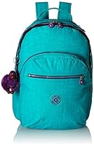 Kipling Seoul Backpack, Cool Turquoise Contrast Zip, One Size
