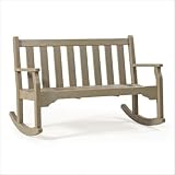 Classic Rocking Bench Size: 48", Finish: Burgundy