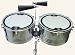 Bauer Percussion Professional Timbales 14 and 15 Inch Drums with Stand and Cowbells
