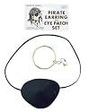Pirate Earring And Eye Patch Set