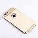 technext020 iPhone 6S Plus Gold Case, Non Slip iPhone 6 Plus Case Hard Plastic Silicone Protective Case Rubber Bumper Slim Heavy Duty Dual Layer Gold Cover