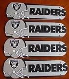 Ceiling Fan Designers 42SET-NFL-OAK NFL Oakland Raiders Football 42 In. Ceiling Fan Blades Only