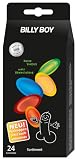Billy Boy Fun Kondome Sortiment aus farbigen, perlgenoppten, farbig-aromatisierten und extra feuchten Kondomen, 24er Packung