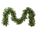 Vickerman 22144 - 9 x 18 Cashmere Garland 135WmWht A118320LED Christmas Garland