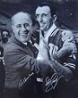 Red Auerbach and Bob Cousy Autographed B+W 16x20 Boston Celtics Photo
