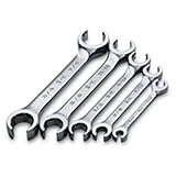 SK Hand Tool 87265 Offset Flare Nut Wrench, 15 x 17mm, Full Polished Finish [並行輸入品]