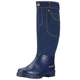 Giesswein Orsfeld 48098, Damen Gummistiefel, (jeans), blau