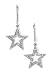 Sterling/Diamond Dangle Star Earrings .20 TW SW-333