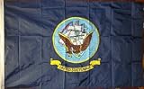 Embroidered US Navy 3x5 Foot Nylon Flag