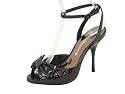 Buffalo London 11343-519 soft met craquelado black 01, Damen Sandalen/Fashion-Sandalen, schwarz, (black 1)