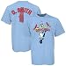 Mens St Louis Cardinals #1 Ozzie Smith Light Blue Cooperstown MVP Player Tshirt - M