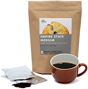 Fresh Ground Coffee for Aeropress and Moka Pot - 36 Convenient Pre-Measured Ground Coffee Packs