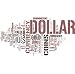 Wallmonkeys Peel and Stick Wall Decals - Dollars Word Cloud - Removable Graphic