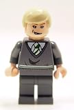 from Harry Potter LEGO Harry Potter Mini Figure Draco Malfoy, Dark Bluish Grey Sweater, Open Mouth Smirk