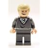 LEGO Harry Potter Mini Figure Draco Malfoy, Dark Bluish Grey Sweater, Open Mouth Smirk