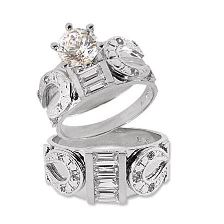 horse western wedding rings