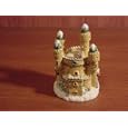 Tan Cast Resin Snow Covered Castle (3")
