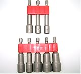Pro Grade 8 Piece Hex Shank Magnetic Power Nut Setters Metric