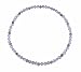 Anklet - A93 - Stretch - 4mm Swarovski (TM) Crystal and Heishi Beads - 8-1/2" for Smaller Ankles ~ Violet