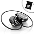 Wraparound EarHugger Bluetooth Stereo Headset for Google ANDROID Phones - with HiFi Stereo Streaming and Remote Music Controls - Motorola DROID / DROID X / DROID Incredible / HTC Hero / myTouch 3G, With Bluetooth Accessory Bag