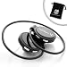 Wraparound EarHugger Bluetooth Stereo Headset for Google ANDROID Phones - with HiFi Stereo Streaming and Remote Music Controls - Motorola DROID / DROID X / DROID Incredible / HTC Hero / myTouch 3G, With Bluetooth Accessory Bag
