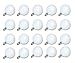Philips DuraMax 40-Watt G16.5 Decorative Globe E12 Candelabra Base Light Bulbs, Frosted White (20 Pack)