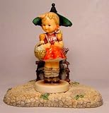 Hummel Figurine - School Girl and Flower Market Set Girl - Goebel Porcelain