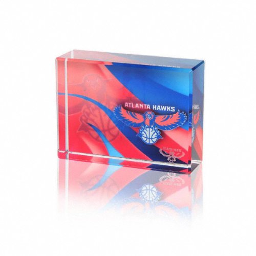 Atlanta Hawks Pennant Crystal Block