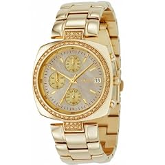 DKNY Damen-Armbanduhr Chronograph Quarz Gold NY4908