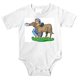 Onesie with individuals, humans, baby, woman, calf, human, persons, body, feeding, individual, person, bottle, people