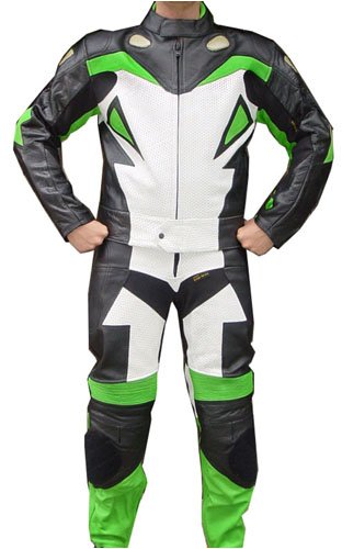 2pc Motorcycle Racing Suit With Kevlar Paddings