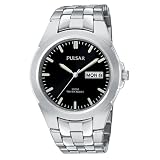 Pulsar Mens Dress Silver-Tone Watch #PXN123 by Pulsar