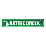  BATTLE CREEK ST  STREET SIGN USA CITY MICHIGAN