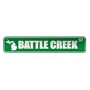 " BATTLE CREEK ST " STREET SIGN USA CITY MICHIGAN