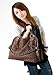 Oryer Fashion Women PU Leather Hobo Chain Weaving Woven bag Handbag Double Use Shoudler Bag(Deep Brown)