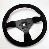 Personal Steering Wheel Neo Grinta 330mm Black Suede w/Red Stitching