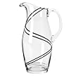 Luigi Bormioli Black Swirl Pitcher