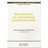 Recherches en didactique professionnelle