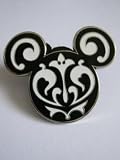 Brocade Mickey Head Pin ...... Mickey Mouse Icon