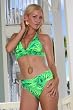 Women's Swimsuit Separate by Blue Sky Swimwear Neon Green V-Front Swimsuit Bottom: Bathing Suit Bottom Only