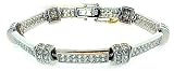 Charles Winston Rodium Plated Sterling CZ Bracelet