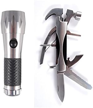 LED Flashlight &amp; Multi-tool Hammer
