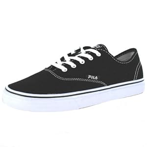 FILA CLASSIC CANVAS BLACK/WHITE MENS FASHION SNEAKER Size 11M